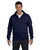 Hanes 78 oz EcoSmart 50/50 Full-Zip Hood - NAVY - 2XL - (Style # P180 - Original Label)