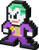 PDP Pixel Pals DC Comics The Joker Collectible Lighted Figure, 878-029-NA-JOKER