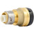 SharkBite 1-1/4 Inch x 1 Inch Reducing Coupling, Push to Connect Brass Plumbing Fitting, PEX Pipe, Copper, CPVC, PE-RT, HDPE, UXL013528