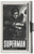 Buckle-Down Business Card Holder - SUPERMAN Standing Pose Brushed Silver - Small