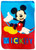 MickeyMouse Disney Mickey Mouse BAM with Pink and Blue Comic Figures Fleece Blanket (Red)