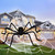 LECONCES Halloween Spider Decorations, 276" Huge Spider Webs 79" Giant Spider and 20" Spider, Stretch Cobweb with Fake Spider for Indoor Outdoor Halloween Decorations Yard Lawn