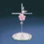 Glass Baron ~ Cross with Pink Rose Vine Glass Figurine Religious Gift