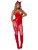Leg Avenue Women's 2 Pc Glitter Devil Headband And Pin-On Long Tail Costume Kit, O/S, Red