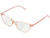 Kate Spade New York Women's Roanne Blue Light Readers Cat Eye Reading Glasses, Pink/Demo Lens, 54mm, 16mm + 2.5