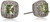 Amazon Collection Sterling Silver Genuine Peridot and Created White Sapphire Halo Cushion Stud Earrings