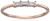 Amazon Collection 14K Rose Gold Over Sterling Silver Cubic Zirconia Three-Stone Ring, Size 7