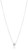 Amazon Collection Rodium Over Sterling Silver Cubic Zirconia North Star Necklace, 18"