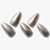 GLAMERMAID Gel Press on Nails Short Almond Shape - Handmade Series | Silver Glitter Fake Nails Shimmer Medium Oval Acrylic False Nail Kits Stick Glue on Nails Sets Reusable Full Cover for Women