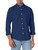 Tommy Hilfiger Men's Long Sleeve Solid Oxford Button Down Shirt in Custom Fit, Navy Blazer, X-Small