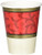 Classic Christmas Tree Paper Red Cups For Party, 9 Oz., 8 Ct.