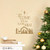 (Nativity) O Come Let Us Adore Him wall saying vinyl lettering decal home decor art quote sticker (Gold, 12.5x15.5)