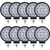 MUVKQC 42W LED Work Lights for Truck,10pcs 4.5Inch Round Light pods,12-24V spot Flood Lights Off-Road Lights led Lights fit for Trucks Off-Road Vehicle ATV SUV UTV 4WD Boat Tractor