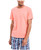 Nautica Men's Short Sleeve Crew Neck Soft Knit Sleep Tee, Sugar Coral, Large