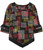 Alfani Womens V Hem Pullover Blouse, Multicoloured, X-Small Black