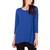 Alfani Womens Solid Tunic Blouse, Blue, X-Small