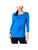 Alfani Womens Side Twist Pullover Blouse, Blue, Small