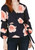 bar III Womens Belted Pullover Blouse, Blue, Medium