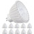 10 Pack AC/DC 12V 5W MR16 LED Bulb - 50W Halogen Equivalent 2700K Warm White LED MR16 Spotlight - 320 Lumen 36 Degree Beam Angle Bi Pin GU5.3 Base for Home, Recessed, Accent, Landscape, Track Lighting