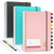 Yiozojio Dotted Spiral Notebooks - 3 Pack B5 Bullet Journals 100 Sheets/200 Pages 5 x 5mm Dot Grid Paper - Journals for Study and Notes 7.6 x 10 inches (Blue,Pink,black)
