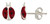 Sterling Silver Petite Enamel Lady Bug Stud Earrings