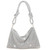 Rhinestone Purse Chic Sparkly Evening Handbags for Women Bling Hobo Bag Shiny Silver Purse for Wedding Party Club