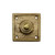 Adonai Hardware "Hosanna" Brass Square Bell Push - Satin Brass