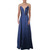 Speechless Womens Juniors Illusion Embellished Evening Dress Blue 5