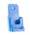 Source One TriFold Brochure Holder with Business Card Holder Wall Mount Or Counter Top (Light Blue)