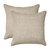Pillow Perfect Tory Solid Indoor/Outdoor Small Throw Pillow Plush Fill, Weather and Fade Resistant, Small Throw - 16.5" x 16.5", Ivory, 2 Count