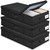 Under Bed Storage With Lids,3 Pack Large Underbed Storage Containers Bin Organizer Box with Handle, Foldable Stackable Sturdy Storage Drawer Bag for Organizing Clothes Blanket Shoe Toy Bedroom (Black)