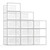 bonusuper 12 Pack Large Storage Boxes, Organizer for Closet, Clear Plastic Stackable, Space Saving Shoe Containers Bins Holders Sneaker Display Case