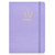 UEBZFOCS Leather Lined Journal Notebook, 200 Pages A5 Thick Paper College Ruled Notebooks, Small Hardcover Journals for Women Men, Daily Journal for Writing Work Note Taking 5.75'' X 8.38'', Purple