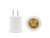 E26/e27 Socket Adapter Converts Outlet to Lamp Socket, Outlet to Socket Adapter,Plug-in Light Socket,660 Watt, 125 Volt,AC Plug to E26 Two Outlet Light Socket Adapter,White (2)