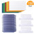 Homgaty 150 Sets Hanging File Folder Tabs and Inserts 2 inch Clear Plastic Suspension Files Labels Tabs Inserts for Quick Identification and Easy to Read
