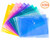 12 Pcs Waterproof Transparent Poly Envelope with Snap Button Closure,Project Envelope Folder Button - A4 Letter Size - Water/Tear Resistant