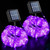 QITONG 2 Pack Purple Solar Halloween Lights, Each 33ft 100 LED Rope Lights Outdoor Waterproof, 8 Modes Clear PVC Tube Fairy String Lights