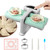 Teisaiko Automatic Electric Dumpling-Maker Machine - 2-Size Dumpling Molds, 7 in 1 Dumpling Maker Kit, Household Double Head Dumpling Maker Press, Empanada Maker, Dumpling Mold Machine
