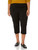 Briggs New York Womens Plus-Size Pull On Capri Pocket Casual Pants, Black, 20 Plus