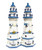 Tetaybon Wooden Lighthouse Decor, 2PCS Decorative Nautical Lighthouse, 11.8 Inches Lighthouse Bathroom Decor Beach Themed Ornaments for Beach House Bedroom Table Decor