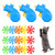 18 PCS Cat Fetch Toys Pet Interactive Toys, Cat Playing Tracking Interactive Toys with 5 Colors Flying Propellers for Kitten Cat Pet Chasing Training Hunting and Exercising