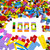 HOUXIPUPY 1000 Pieces Bulk Building Bricks - Basic Building Blocks with Random Colors - Mixed Shape, Compatible with All Major Brands