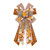 Large Fall Wreath Bows Thanksgiving Fall Bows for Wreath Brown Pumpkin Buffalo Plaid Burlap Decor Bows for Thanksgiving Fall Autumn Front Door Indoor Outdoor Tree Topper Wreath Decoration Supplies