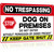 No Trespassing Dog On Premises-Beware Of Dog Signs For Fence,Dog Warning Signs For Property Do Not Enter,Keep Gate Shut Sign Dog In Yard Sign for Door or Gate