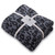 MH MYLUNE HOME Ultra Soft Micro Plush Leopard Blanket (51x63 inches, Dark Blue | Charcoal Grey) Warm Reversible Cheetah Blanket Leopard Pattern Throw for Couch Bed Sofa