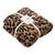 MH MYLUNE HOME Micro Plush Leopard Blanket (51x63 inches, Brown) Ultra Soft & Warm Reversible Leopard Pattern Throw Blanket for Couch Bed Sofa