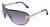 Rocawear womens R420 Sleek Metal UV Protective Shield Sunglasses Gifts for Women with Flair 65 mm, Silver & Purple, mm US