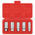 EMENTOL 5PCS 3/8" Drive Spark Plug Socket Set, CR-V, SAE and Metric, 3/8" Drive 6-Point Socket Set