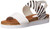 N.Y.L.A. Women's Mollie, White/Zebra, 6 M US