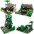 Military Base Building Blocks Set,Building Prison, Army Base, Armory Building Compatible with Lego (Military Base 4 Pcs B)